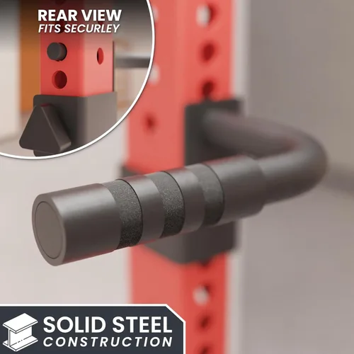 Miniatura 5 de Synergee Asas de inmersión para bastidores de potencia y sentadillas. Compatible con estantes de 2 x 2, 2 x 3 y 3 x 3. Barras de inmersión para b)