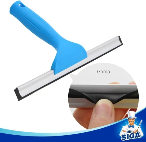 Miniatura 4 de MR.SIGA Combo profesional de limpieza de ventanas, escobilla de goma y limpiador de ventanas de microfibra, 10 pulgadas