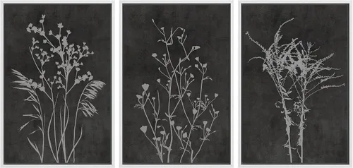 Miniatura 11 de NWT Juego de Arte de Pared de Lienzo Enmarcado Bosque Blanco y Negro Reflejo de Lago Paisaje Naturaleza Vida Silvestre Arte de Fotografía Rústico