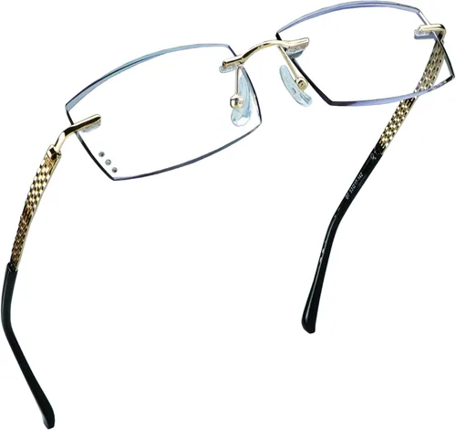 Miniatura 12 de LifeArt Gafas de lectura con bloqueo de luz azul, anti rayos azules, reducen la fatiga ocular, marco sin montura con diamante elegante