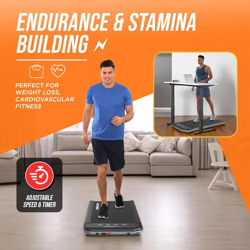 Miniatura 7 de RunMaster Under Desk Treadmill for Home and Office - 320lbs Weight Capacity, Quiet, Efficient, Walking Pad, Four LED Display, Space-Saving Portable