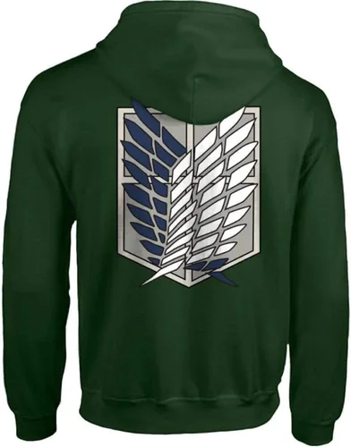 Miniatura 3 de Ripple Junction Attack on Titan - Sudadera con capucha para hombre con cremallera completa y cremallera completa en la parte delantera y trasera