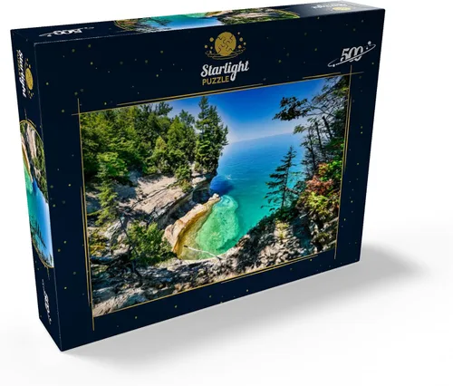 Miniatura 2 de MyPuzzle The Towering View of Lake Superior from Michigan On The Upper Peninsula - Rompecabezas prémium de 500 piezas para adultos