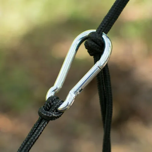 Miniatura 5 de Fox Outfitters Neolite - Hamaca individual para campamento, ligera, portátil, de nailon, para mochileros, viajes, playa, patio, correas de hamaca