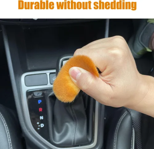 Miniatura 5 de Pincuttee Cepillo de detalles de coche para interior, kit de cepillo para detalles de automóvil, cepillo de cerdas suaves, herramienta universal
