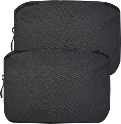 Pequeña bolsa de maquillaje para bolso, paquete de 2 bolsas de viaje con cremallera, mini organizador portátil versátil para artículos de tocador,
