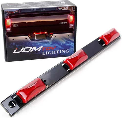 iJDMTOY - Barra de luz LED para camiones y remolque con 3 lámparas, compatible con Ford F-150 F-250 F-350 F-450 Dodge RAM 1500 2500 3500 Chevy