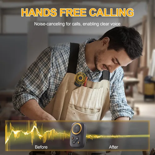 Miniatura 6 de Altavoz Bluetooth portátil, Bluetooth 5.4 Clip en altavoz inalámbrico con micrófono, función TWS, 12 horas de reproducción, IPX5 impermeable, mini