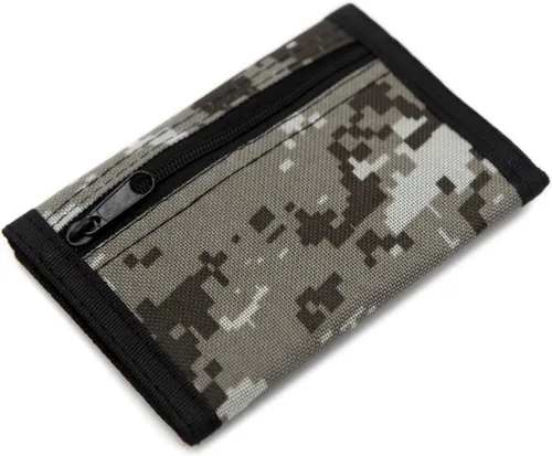 Miniatura 3 de Cartera de bloqueo de RFID (identificación de frecuencia de radio) de tres partes de lona, para deportes al aire libre, para niños. Cartera