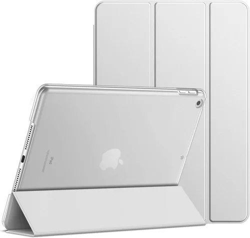 Miniatura 9 de JETech Funda para iPad de 10.2 pulgadas (modelo 2021/2020/2019, 9/8/7 generación), cubierta con activación/suspensión automática (beige)