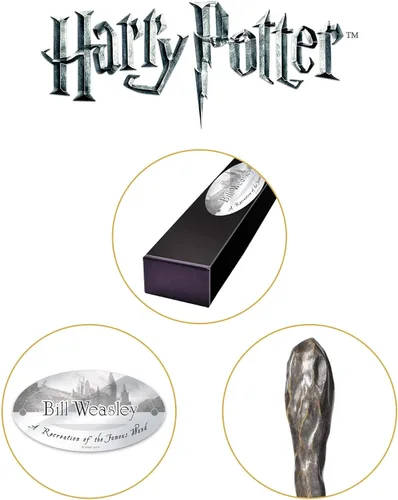 Miniatura 4 de Noble Collection NN8216 Bill Weasley Harry Potter varita mágica multicolor