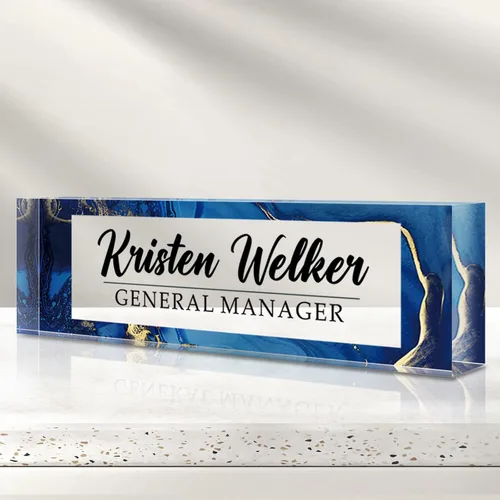 Miniatura 15 de Placa de nombre personalizada para escritorio, placas de nombre grabadas personalizadas para hombre, regalos del día del jefe para jefe, decoración