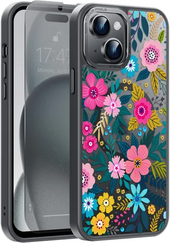 Miniatura 65 de Goodon Funda para iPhone 17 Pro con protector de pantalla de privacidad, compatible con Magsafe, a prueba de golpes, translúcida mate, bonita funda