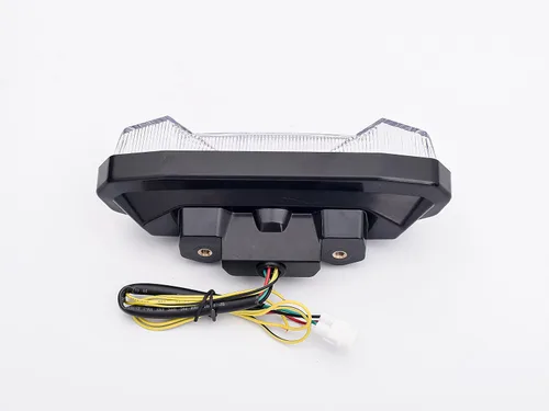 Miniatura 5 de Luz trasera LED de freno para motocicleta, lente transparente con señales de giro integradas para Yamaha 2017-2020 FZ-10, MT-10, 2014-2016 FZ09
