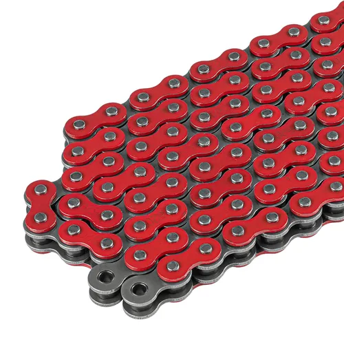 Miniatura 3 de Caltric Cadena de transmisión roja compatible con Kawasaki Ninja 500 500R Ex500 1987-2009