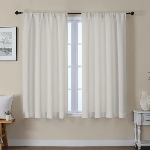 Miniatura 65 de Gwine Cortinas opacas para dormitorio, 54 pulgadas de largo, paneles de cortina de ventana con aislamiento térmico y reducción de ruido, cortinas