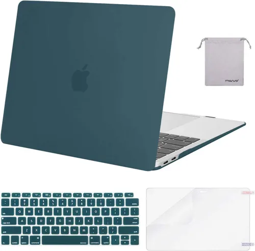 Miniatura 32 de MOSISO - Funda rígida y de plástico compatible con MacBook Air de 13 pulgadas versión 2022, 2021-2018, A2337 M1 A2179 A1932; con cubierta