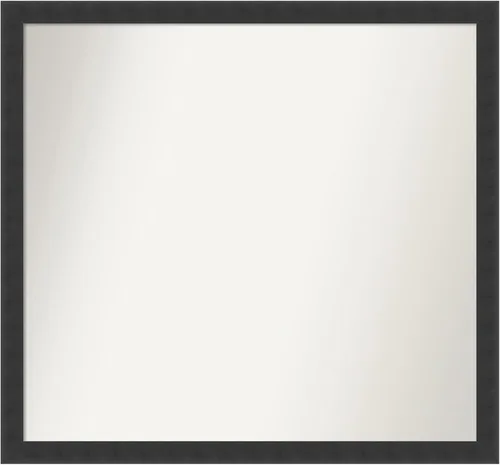 Miniatura 16 de Amanti Art Espejo de baño negro para sobre fregadero, 22 x 22 pulgadas, espejo de tocador cuadrado estrecho negro Avon, marco de madera casual