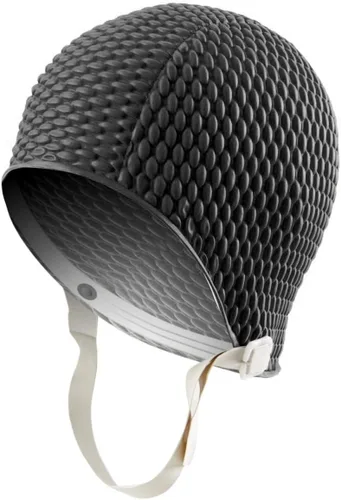 Sporti Gorro de Natación de Burbujas, Gorro de Baño de Protección para Mujeres, Agarre Interior Antideslizante, Hecho de Látex/Goma y Mantiene la