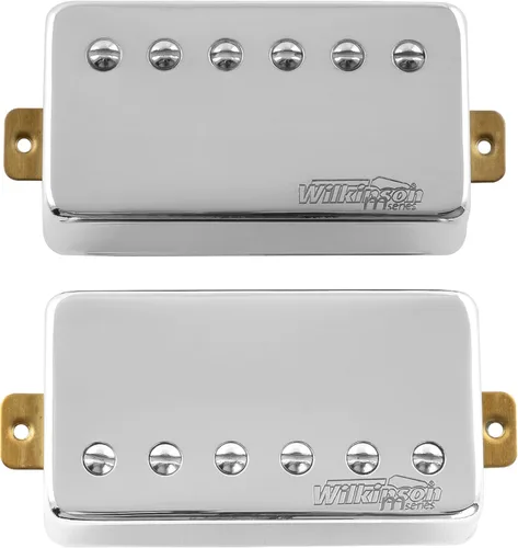 Miniatura 5 de Wilkinson Vintage Tone Alnico - Juego de 5 pastillas Humbucker para guitarra eléctrica estilo Les Paul, cromada Juego de cromo