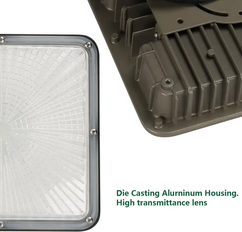 Miniatura 4 de Luz LED de toldo de 70 W para exteriores, 5000 K, luz diurna de 10.4 x 10.4 pulgadas, 9800 lúmenes (reemplazo HID de 350 W) IP65, luces de garaje al