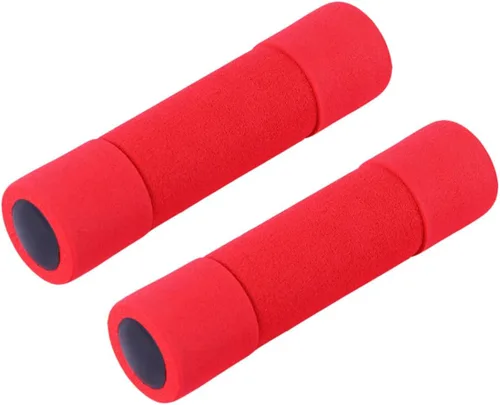 2 mancuernas ergonómicas de espuma para mujeres, cada barra ligera para entrenamiento de gimnasio en casa, tonificación de brazos y entrenamiento de