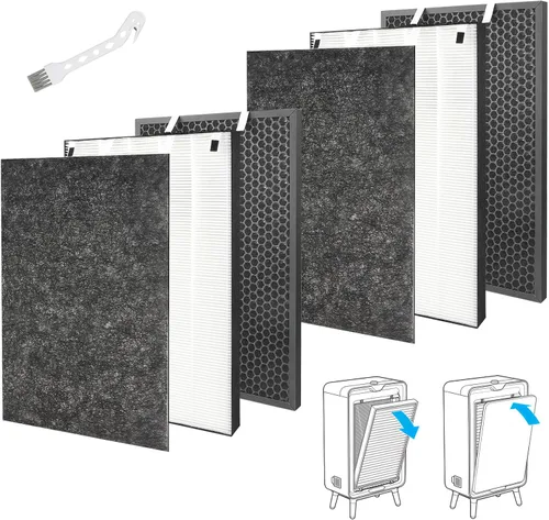 Juego de 2 filtros Air220 Air320 de repuesto compatibles con Bissell Air320 Air220 aka 2609A purificador de aire, 2678 True y Pre Filtro, filtro de