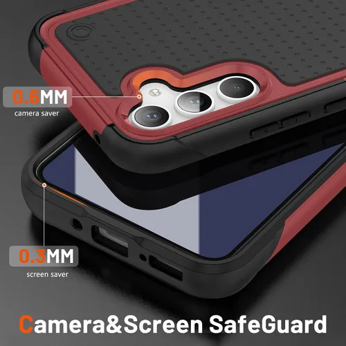 Miniatura 5 de Asuwish Funda protectora para Samsung Galaxy A54 5G con protector de pantalla de vidrio templado y accesorios de celda protectora de doble capa