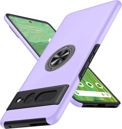 Miniatura 31 de JAME Funda para Google Pixel 7 Pro, Funda de Ajuste Delgado para Pixel 7 Pro con Soporte de Anillo Kickstand