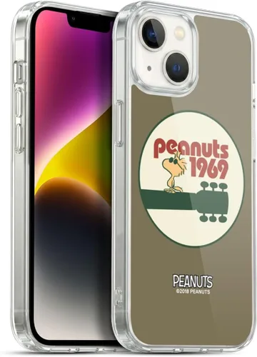 Miniatura 162 de Head Case Designs Funda de gel Woodstock 50th con licencia oficial de Peanuts Snoopy Guitar 1969 [protección de grado militar] compatible con Apple