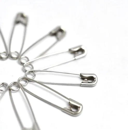 Miniatura 4 de 50 pasadores de seguridad, pasadores de seguridad de 3 pulgadas/2.992 in, acero niquelado de metal, accesorios de costura para ropa de bebé