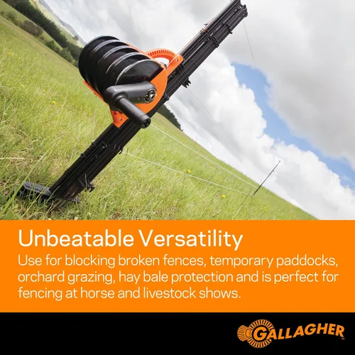 Miniatura 5 de Gallagher Smart Fence 2 Valla eléctrica portátil para contención de ganado Cercado temporal de campo de instalación rápida 328 pies de cercado