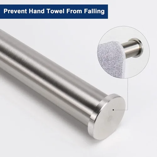 Miniatura 6 de NearMoon Soporte para Toalla de Mano/Anillo para Toalla, Barra de Toalla de Mano de Acero Inoxidable Gruesa para Baño, Estante para Toallas Montado