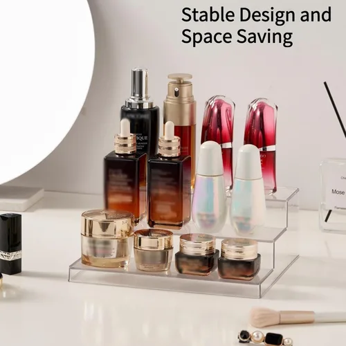 Miniatura 6 de vacane Estante de especias transparente, organizador de especias de 3 niveles para gabinete, estante de especias y organizadores de perfumes
