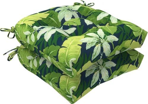 Miniatura 18 de LVTXIII Cojines para sillas de mimbre para exteriores, 19 x 19 x 4 pulgadas, cojines para sillas de patio con lazos, cojines de asiento gruesos