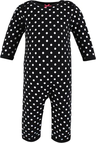 Miniatura 5 de Hudson bebé Ruffle UniónTraje rosa y negro rayas