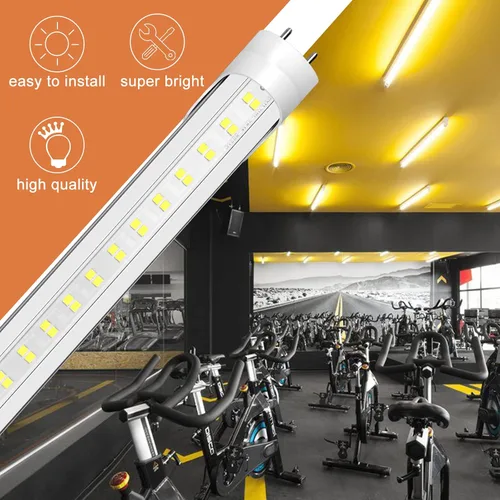Miniatura 3 de ONLYLUX Paquete de 24 bombillas LED de 4 pies T8 T10 T12, luz diurna de 28 W, 5000 K, 4000 lm, derivación de balasto de potencia de doble extremo