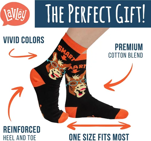 Miniatura 168 de Lavley Calcetines divertidos para adultos, regalos novedosos y rellenos de calcetines para hombres, mujeres y adolescentes, talla única