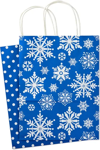 Miniatura 5 de Hallmark Surtido de bolsas de regalo grandes de 13 pulgadas, iconos navideños