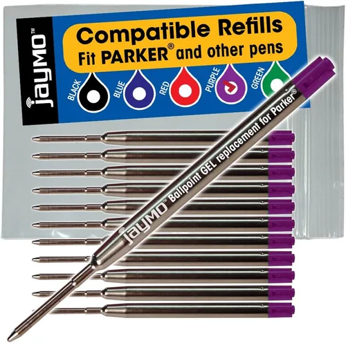 Miniatura 13 de Repuestos compatibles con pluma Parker, paquete de 6 unidades, Azul Gel Gel Parker Azul - 6