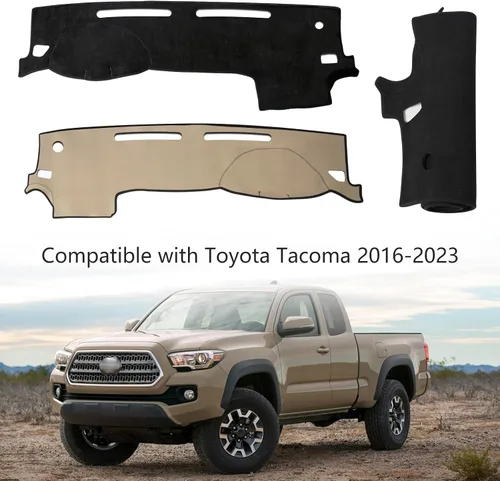 Miniatura 7 de Funda para salpicadero Alfombrilla personalizada para consola central interior Compatible con Toyota Tacoma 2016-2023 Funda para salpicadero