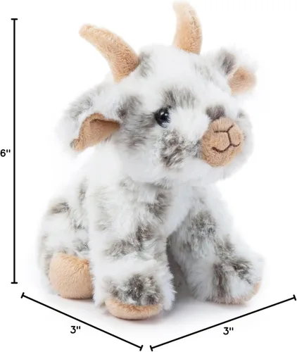 Miniatura 15 de The Petting Zoo - Peluche de cabra de la granja de juguete, regalos para niños, animales de granja Wild Onez Babiez, juguete de peluche de cabra