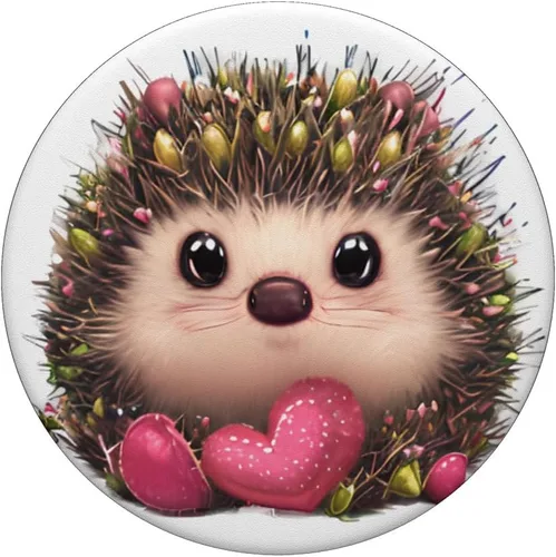 Miniatura 3 de Cara de erizo fantasía caprichosa erizo PopSockets intercambiables PopGrip