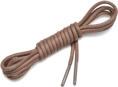 Miniatura 4 de Cordones Oxford redondos encerados para zapatos de vestir, botas chukka, 3 pares