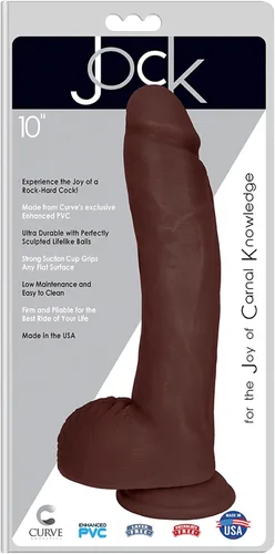 Miniatura 3 de Curve Novelties Jock Dong con bolas, negro, 6 pulgadas