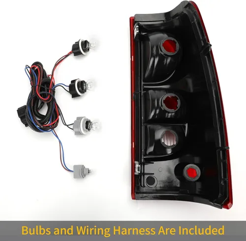 Miniatura 6 de Conjunto de luces traseras compatibles con Chevy Silverado 1500 2500 3500 de 2003 2004 2005 2006, lámparas de freno traseras de repuesto