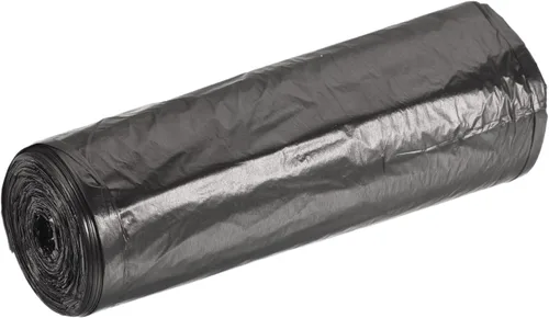 MECCANIXITY Bolsas de basura pequeñas de 2 a 4 galones para cocina, oficina, baño, dormitorio, color negro, 20 unidades por rollo
