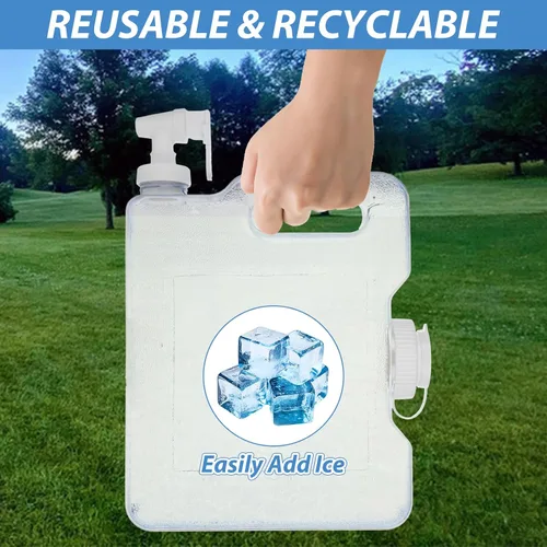 Miniatura 3 de Dispensador de agua para refrigerador, dispensador de agua de plástico para refrigerador, contenedor de agua con espita y tapa de rosca, dispensador