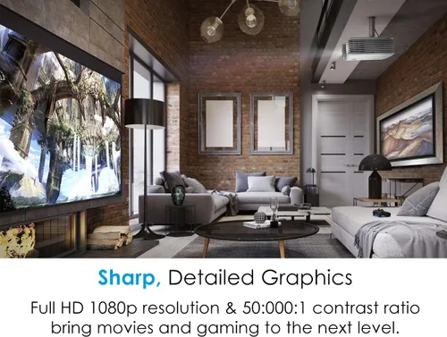 Miniatura 3 de Optoma Proyector de cine en casa HD28HDR 1080p para juegos y películas Soporte para entrada 4K Compatible con HDR Frecuencia de actualización