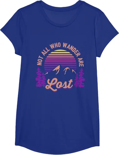 Miniatura 68 de Not All Who Wander Are Lost Vintage Mountains - Camiseta de senderismo, Negro, S